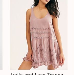 Volie and Lace Trapez Free people dress